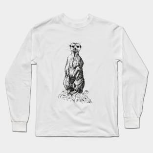 Meerkat on Guard. Long Sleeve T-Shirt